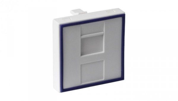 Adapter dwumodułowy prosty 45x45mm dla 1xRJ45 lub 1xRJ 12 DC/FA-644-2SP