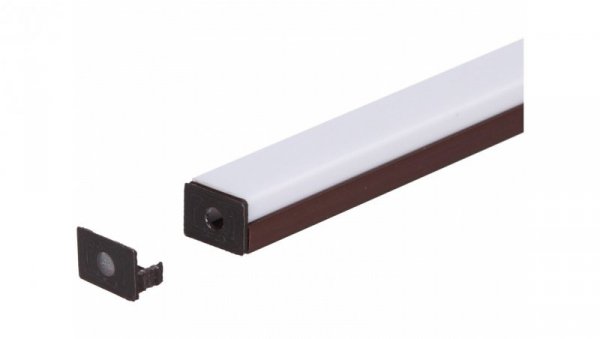 Zaślepka PCV Standard brązowa z otworem
