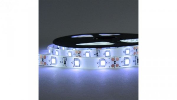 Taśma LED 2835 60 diod/m 24W 4,8W/m 12V IP63 CW 6500K /5m/