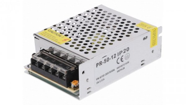 Zasilacz Standard modułowy PR 12V 50W
