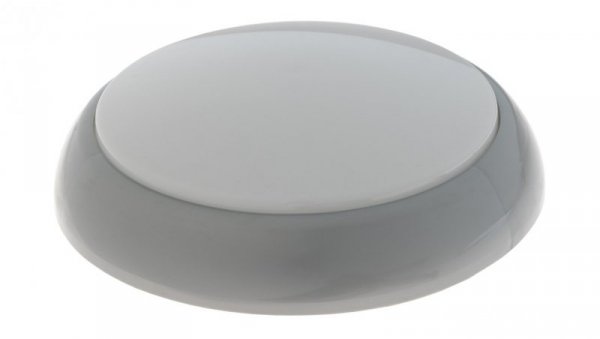 Oprawa KAJKO XL, E27 z czujnikiem ruchu HF24V, 60W, srebrna-polipropylen, klosz matowy-poliwęglan, IP44, IK10 A2900SR-MP-HF24V