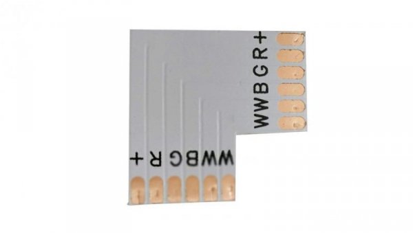 Złączka narożna PCB taśma RGB+CCT 12mm t+t