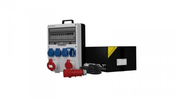 Rozdzielnica budowlana z kablem TD-S/FI SKH 32A 16A 4x230V Schuko Doktorvolt 6794