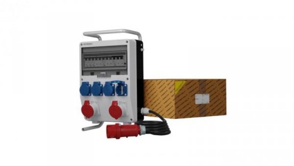 Rozdzielnica budowlana na stojaku z kablem TD-S/FI SKHU 2x16A 4x230V Schuko Doktorvolt 0168