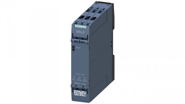 Przekaźnik sprzęgający w obudowie przemysłowej styk 3P cewka 24-240V AC DC przył śrubowe szer. 22,5mm 3RQ2000-1CW01
