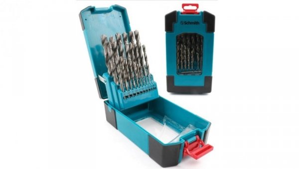 Wiertła do metalu HSS zestaw 25szt. 1-13mm wiertło - Schmith