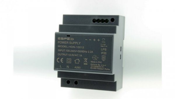 Zasilacz na szynę DIN 12V 7,1A 90W HDN-10012 ESPE