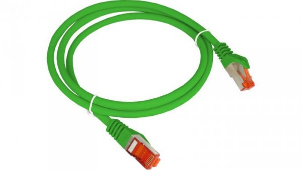 Patch-cord F/UTP kat.6 PVC 0.25m zielony KKS6ZIE0.25