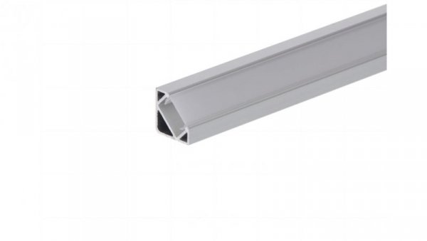 Profil led Corner 1m anodowany z osłoną mleczną MLF