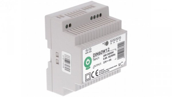 Zasilacz na szynę DIN 12V 60W