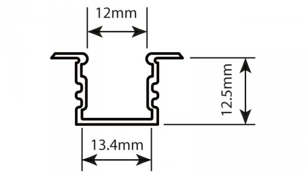 Profil led Standard Plus 2m anodowany
