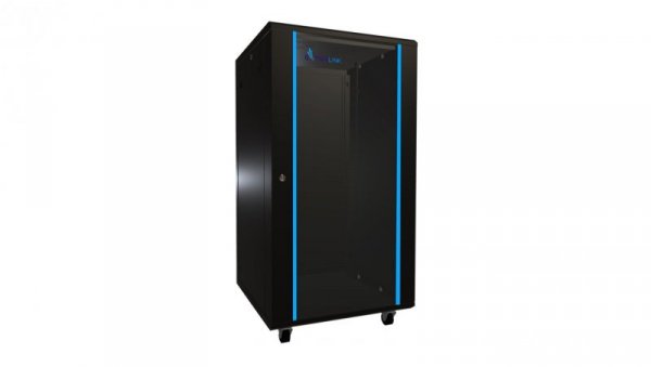 Szafa rack stojąca Extralink 22U 600x600 Czarna