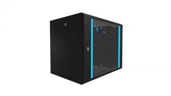 Szafa rack montowana na ścianie Extralink 9U 600x450 Czarna