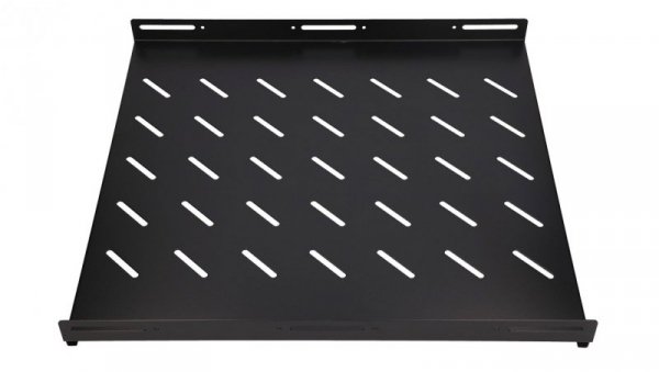 Półka 19, 602 x 472mm, mocowana punktowo, do szaf o głębokości 800mm Extralink 1U 600mm Czarna