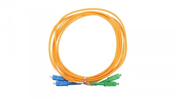 Patchcord Jednomodowy, Duplex, G657A1, 3mm, 3m Extralink SC/APC-SC/UPC