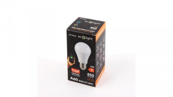 Żarówka LED SMART TUYA A60 E27 10W RGB CCT Wifi tuya