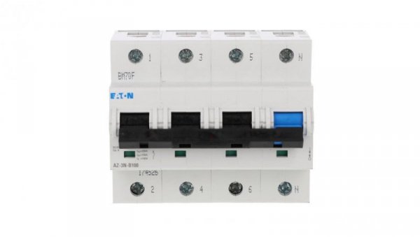 Wyłącznik nadprądowy 3P+N B 100A 25kA AC AZ-3N-B100 174526
