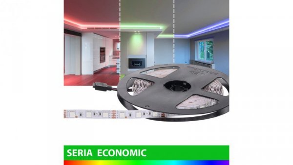 Taśma Economic IP63 12V 60led RGB SMD5050 (5)