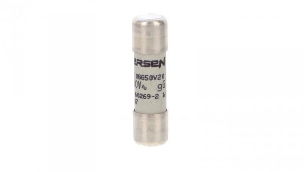 Wkładka bezpiecznikowa cylindryczna 10x38mm 500VAC gG 20A D211028