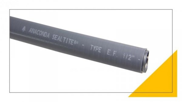 Peszel elastyczny gładki Anaconda Sealtite typ EF 1/2 Szary 311.016.3 /10m/