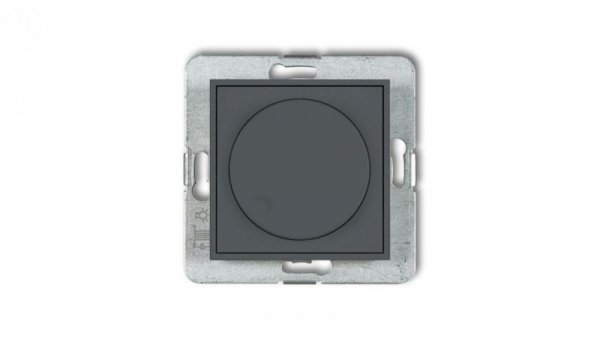 ICON Mechanizm elektronicznego regulatora oświetlenia przyciskowo-obrotowego do lamp LED grafitowy mat 28IRO-2
