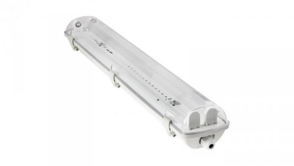 Oprawa Hermetyczna LED Pyłoszczelna 60cm 2xT8 G13 IP65 OHLD-218 Lumiled 2x60 metalowe klipsy pełna blacha