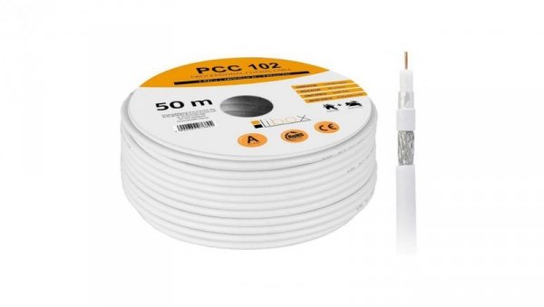 Kabel koncentryczny RG6U 50M LIBOX PCC102-50