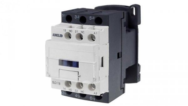 STYCZNIK PRZEKAŹNIK 18A 3P 1NO 1NC 7,5kW 400V V7 SL-1811-400