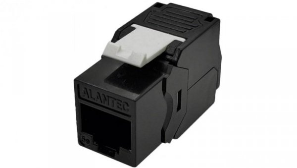 Moduł keystone RJ45 beznarzędziowy UTP kat.5E, SLIM, kolor czarny ALANTEC