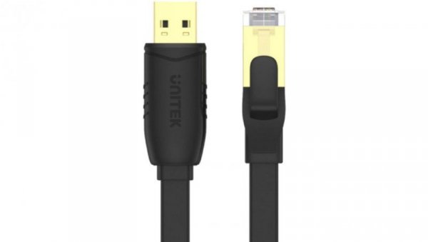 Kabel Unitek Y-SP02001B RJ-45 na USB-A konsolowy 1,8m