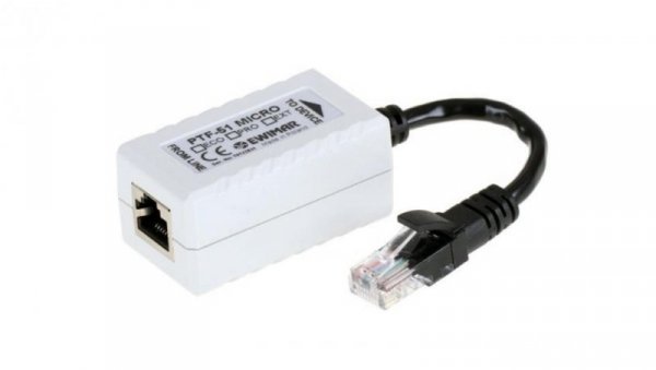 Zabezpieczenie przepięciowe LAN do kamer IP, EWIMAR PTF-51-ENG/PoE/Micro
