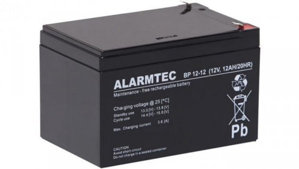 Akumulator AGM ALARMTEC serii BP 12V 12Ah