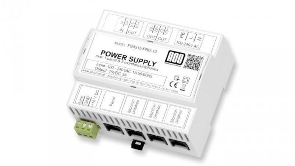 ACO PS45-15-PRO-13 Zasilacz video DIN 15V, 3A