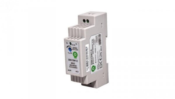 Zasilacz POS na szynę DIN 15W 12V DC 1,25A DIN15W12