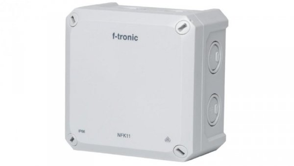 Puszka instalacyjna natynkowa NFK11 110x110x67mm bezhalogenowa hermetyczna IP66 szara NEPTUN Compact F-TRONIC