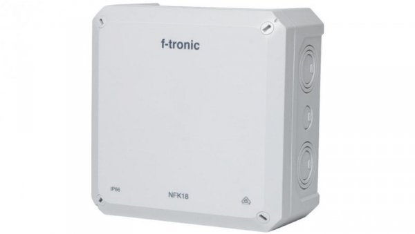 Puszka instalacyjna natynkowa NFK18 180x180x93mm bezhalogenowa hermetyczna IP66 szara NEPTUN Compact F-TRONIC