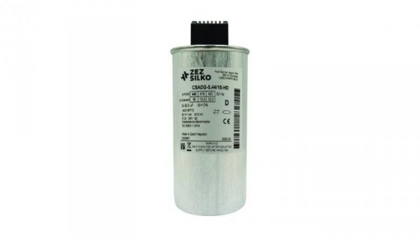 Kondensator 15kvar 440V Cn=3x82,21µF In=3x19,71A