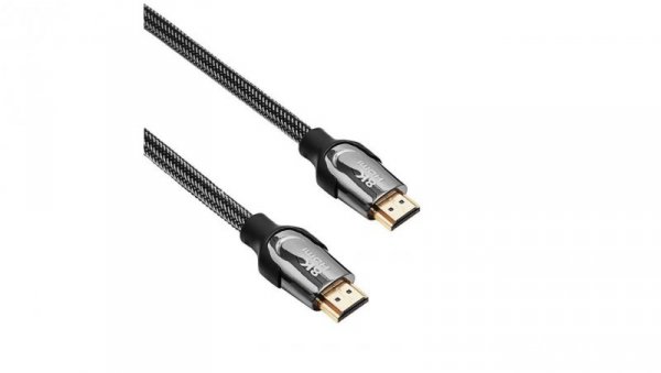 Kabel HDMI Akyga AK-HD-15S ekranowany CU 48Gb/s 8K@60Hz 4K@120Hz ver. 2.1 1.5m
