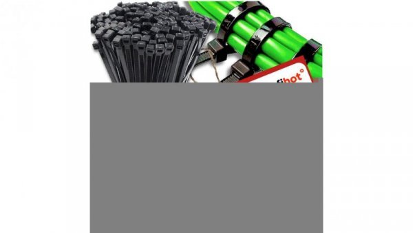 OPASKA KABLOWA zaciskowa CZARNA UV 2.5x100 100 szt