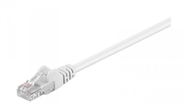 CAT 5e Kabel łączący, U/UTP, biały - Długość kabla 10 m