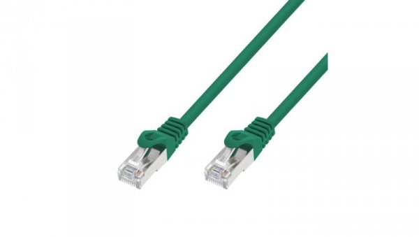 Patchcord LAN Miedź Kabel sieciowy skrętka Extralink Kat.7 S/FTP 0,5m 20G Zielony