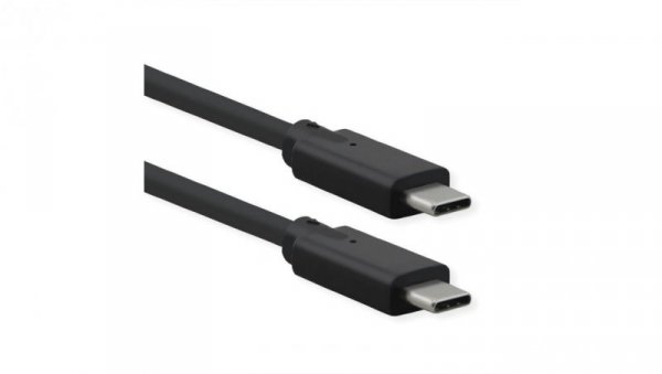 Kabel ROLINE USB 3.2 Gen 2x2, PD 20V5A, Emark, C-C, M/M, 20 Gb/s, zwart, 1 m