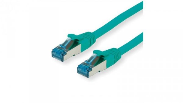 VALUE Kabel krosowy Kat.6A (klasa EA) S/FTP (PiMF), LSOH, zielony, 0,3 m