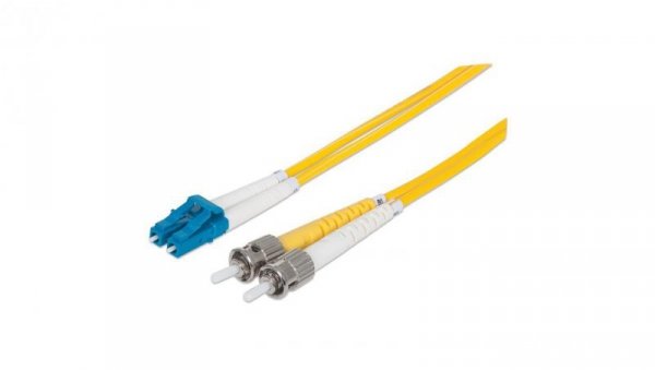 Kabel światłowodowy, jednomodowy, duplex, OS2, żółty, lc/st, 750011 /2m/