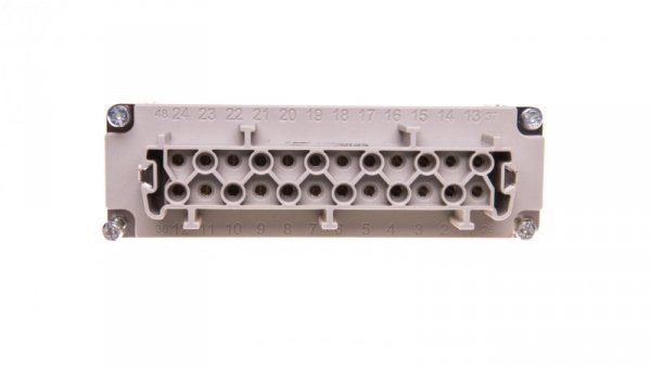 Wklad złącza 24P+PE żeński 16A 500V EPIC H-BE 24 BS 10197100