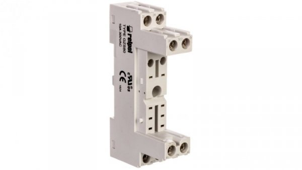 Gniazdo wtykowe do przekaźników 10A 300V AC szare GZS80 2613849