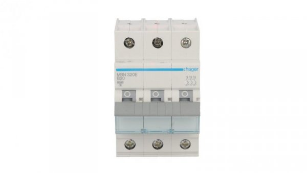 Wyłącznik nadprądowy 3P B 20A 6kA AC MBN320E