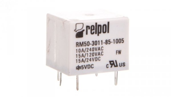 Przekaźniki miniaturowy 1P 12A 5V DC PCB RM50-3011-85-1005 2611652