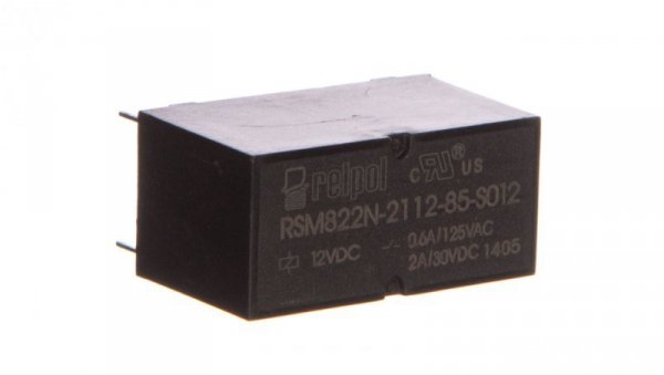 Przekaźnik subminiaturowy-sygnałowy 2P 0,6A 12V DC PCB RSM822N-2112-85-S012 2614641