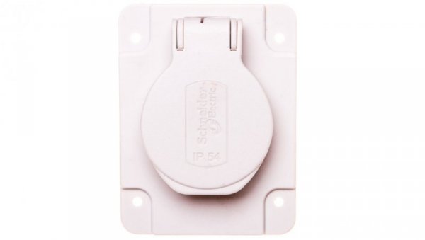 Gniazdo PK, szare, 2p+PE, 10/16A, 250 V, francuskie, IP54, podtynkowe PKN61G